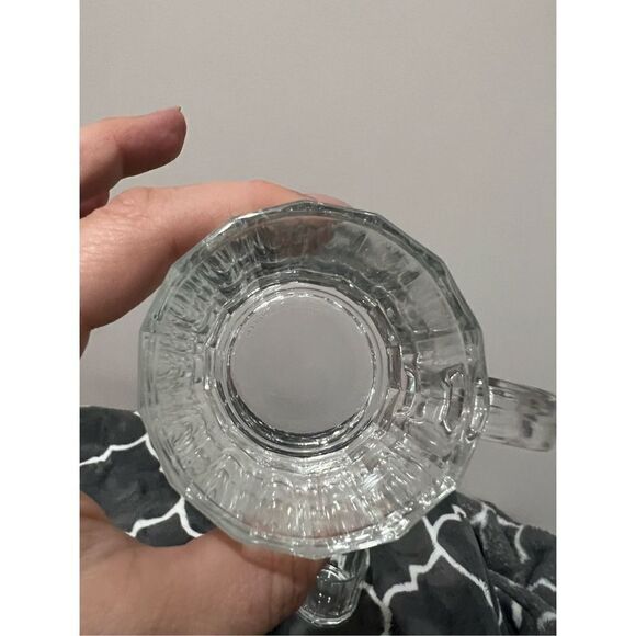 Bermioli Rocco set of 2 coffee espresso clear glass cups made in Italy - Picture 10 of 10